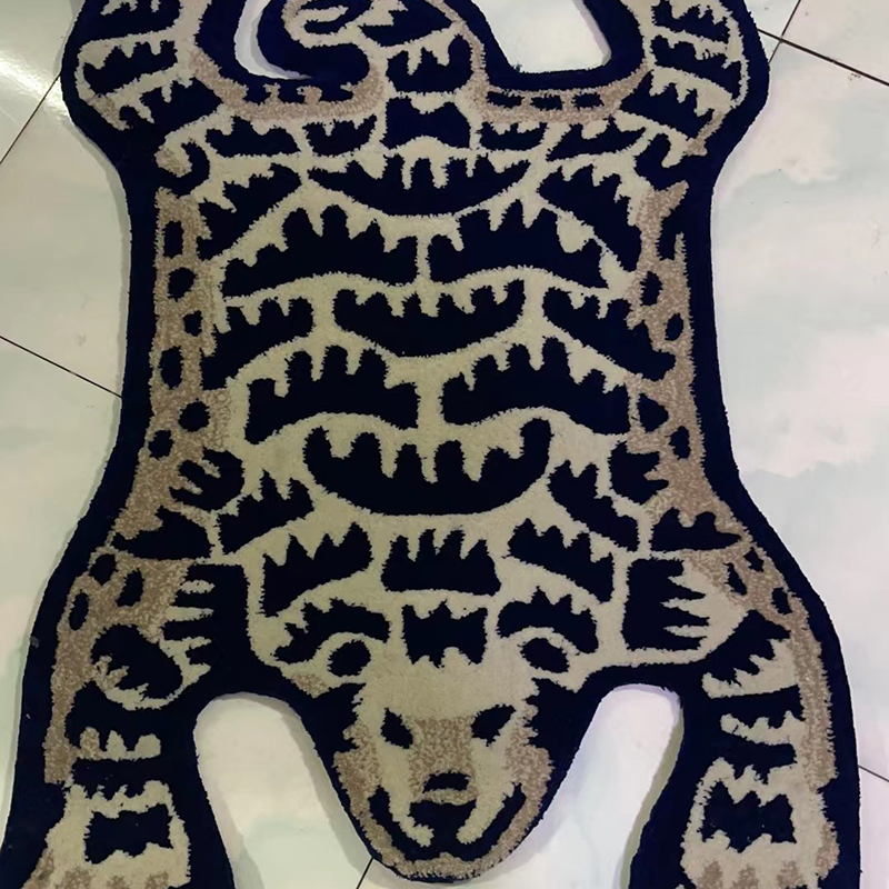 Home Furnishings Artistic Carpet Human Made Classic Polar Bear Shape Rug Parlor Bedroom Playroom Hypebeast Collection Handtufted Trending Floor Mat Su