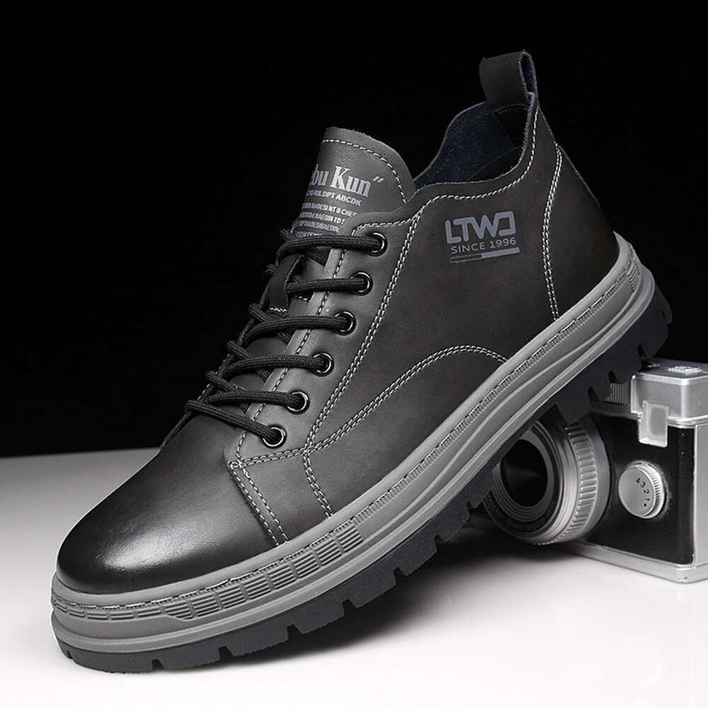 Men Men S Shoes Short British Business Trend Thick Bottomed Work Clothes Fashion Ins European Casual Style Formal Attire Ddmysaturn