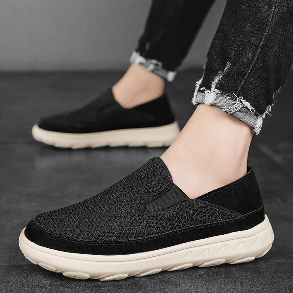 New Large Size Hollow And Lightweight One Foot Cloth For Summer Breathable Mesh Surface Men S Shoes Ddmysaturn