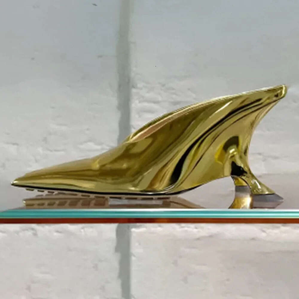 2024European And American Summer New Fashion Pointed High Heel Muller Shoes Baotou Comfortable 43 Large Women's Sandals