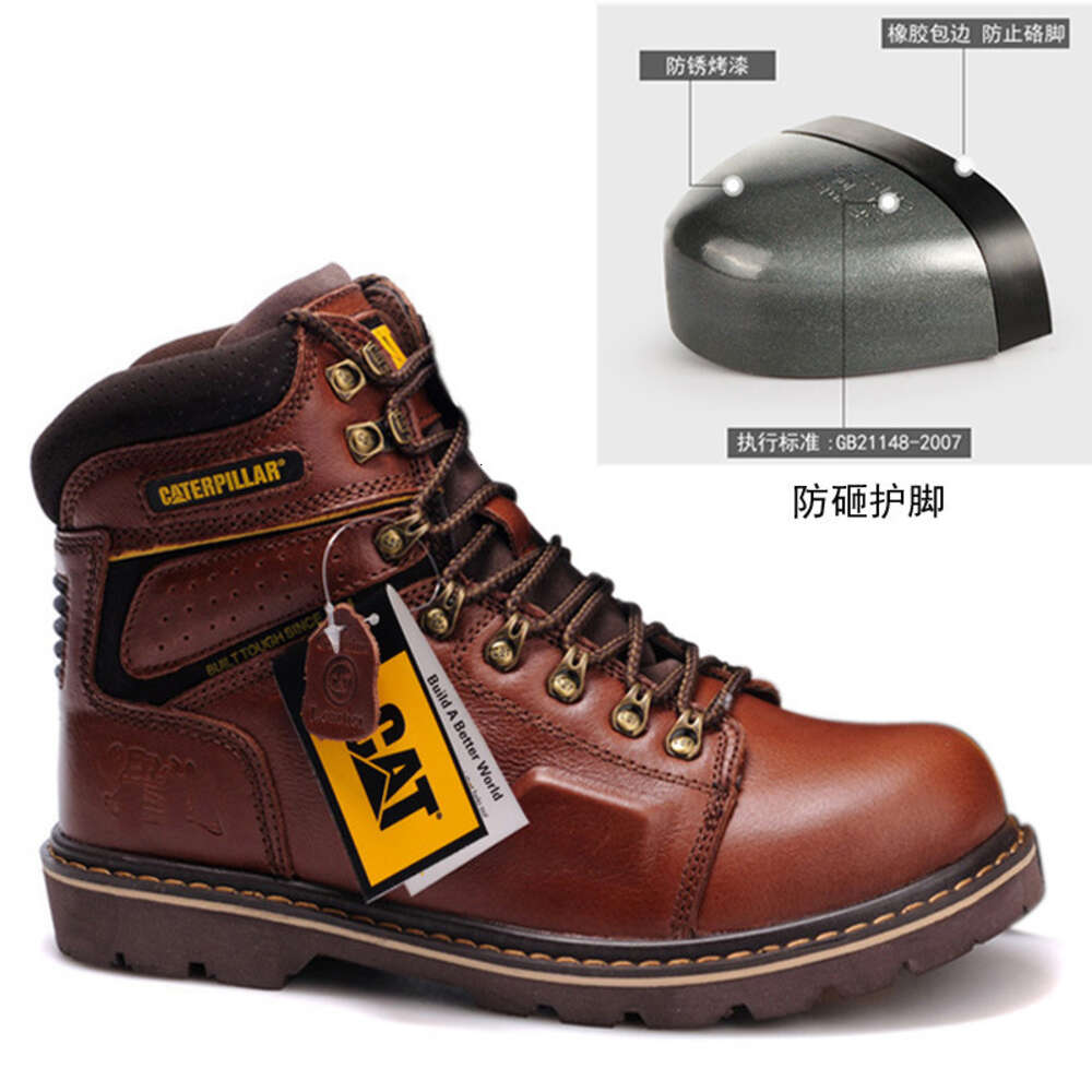 Trendy Brand Quality Men S Leather With Cowhide Steel Head Anti Smashing And Plush Workwear Martin Boots Large Labor Protection Shoes Ddmysaturn