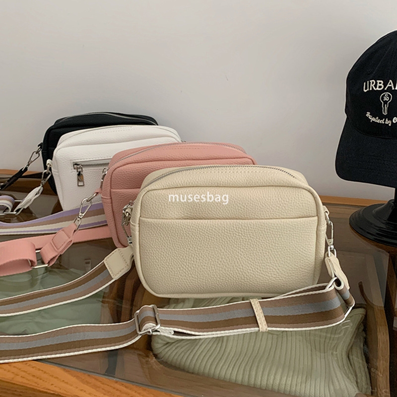 Trendy and fashionable versatile women's bag new solid color PU crossbody bag women's small bag, women's shoulder bag small square bag