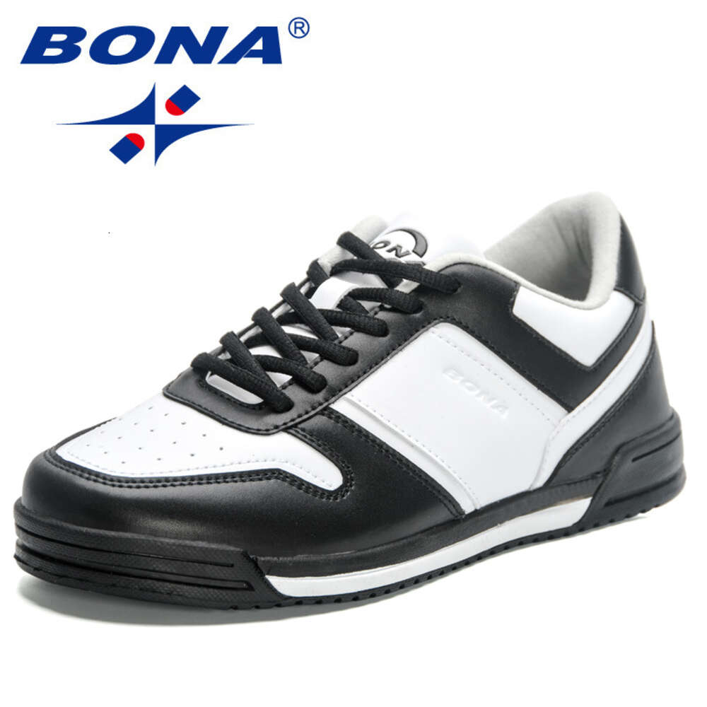 Designers BONA New Men Comfortable Fashion Vulcanized Shoes Skateborading Trend Flat Breathable Sneakers Ddmysaturn