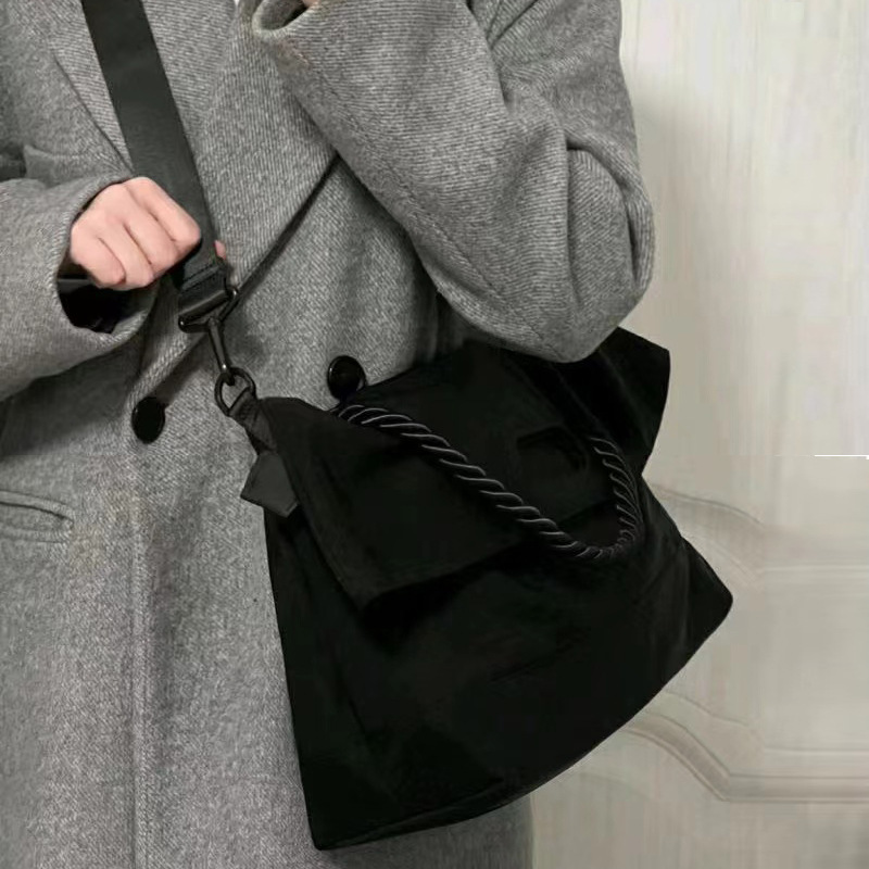 Large capacity bag for women spring and summer new broadband crossbody messenger Oxford Butot bag file bag handheld business