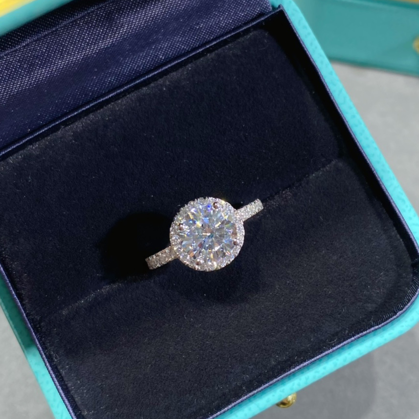 Soleste Engagement Ring woman men Gold plated highest counter Advanced Materials brand designer jewelry gift for girlfriend with box 014