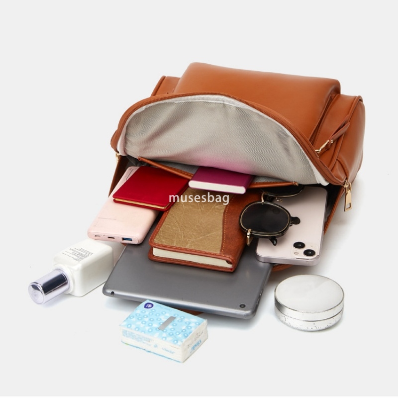 Designer Women High Quality Fashionable Minimalist Japanese and Korean Multi functional Tote Bag Large Capacity Lightweight Three Piece Set Backpack 3