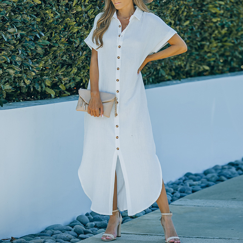 Women's Swimwear Women s Swimsuit Coverup Button Down Shirt Dresses Bikini Cover Up Beach Poncho Summer Pareos Dres Elegant 230606