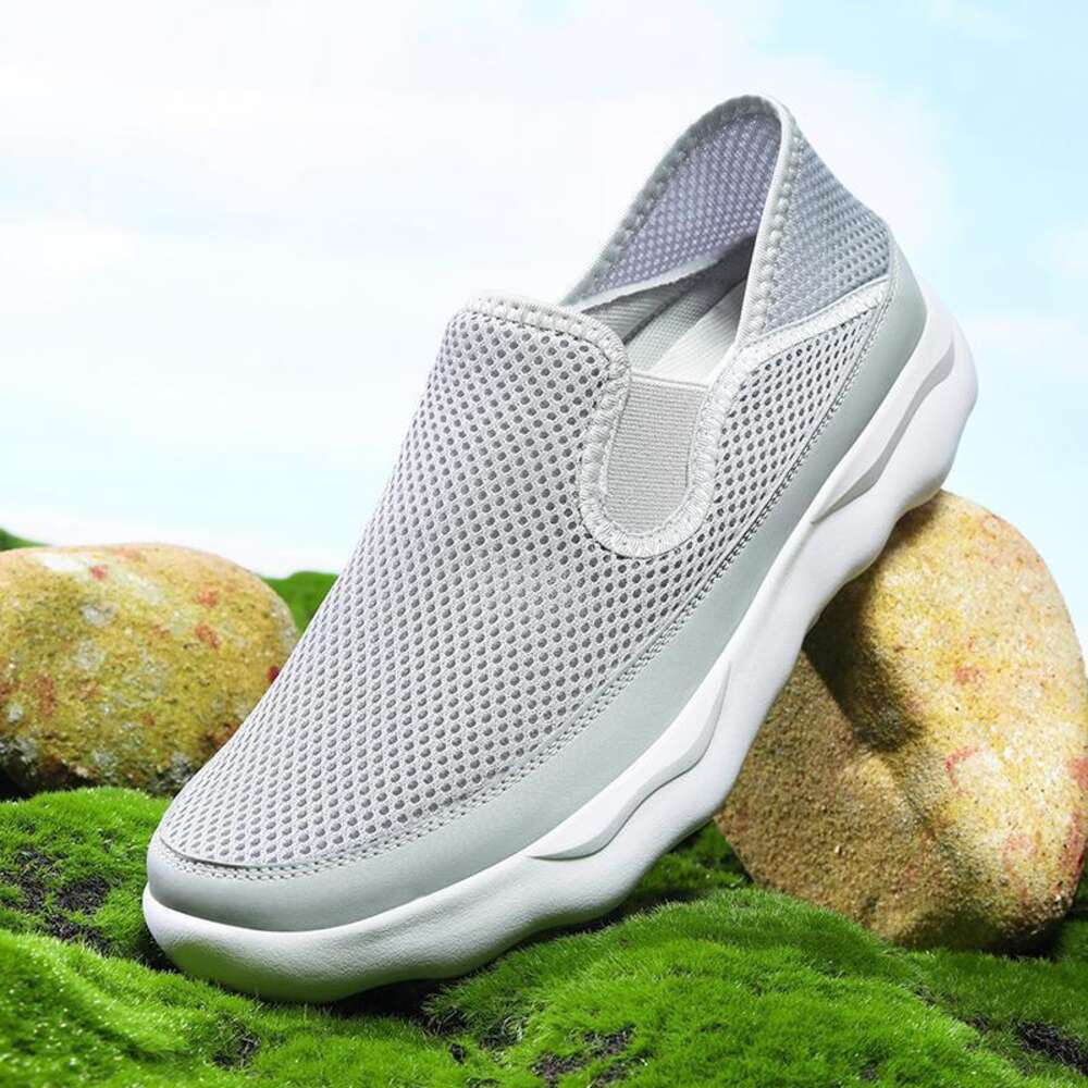 Running Casual Summer Sneakers Sport Shoes Men Loafers Breathable Slip On Lightweight Mesh Walking Zapatillas Hombre Ddmysaturn