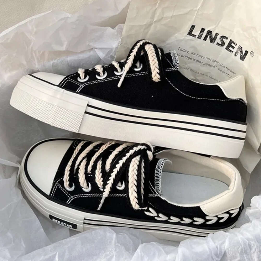 Ddmysports Platform Vulcanized Women Canvas Skate Shoes Casual Flats Female Fashion Comfort Slip On Sneakers Atos Mujer OUTDOOR