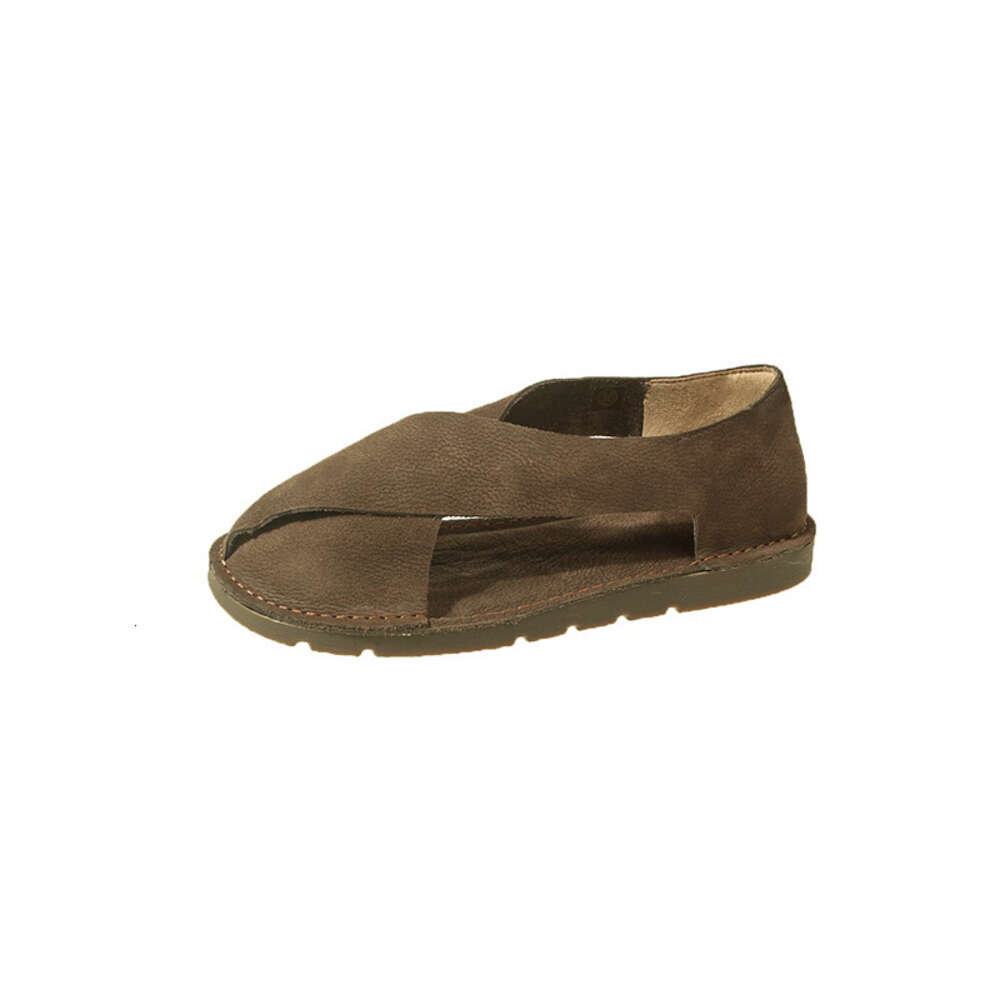 Soft Large New Leather For Women With Round Toe And Shallow Mouth Air Measurement Shoes One Step Lazy Ddmysaturn