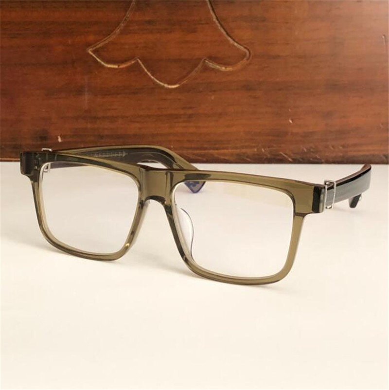 New vintage eyeglass square frame design CHR glasses prescription steampunk style men transparent lens clear protection eyewear Good quality
