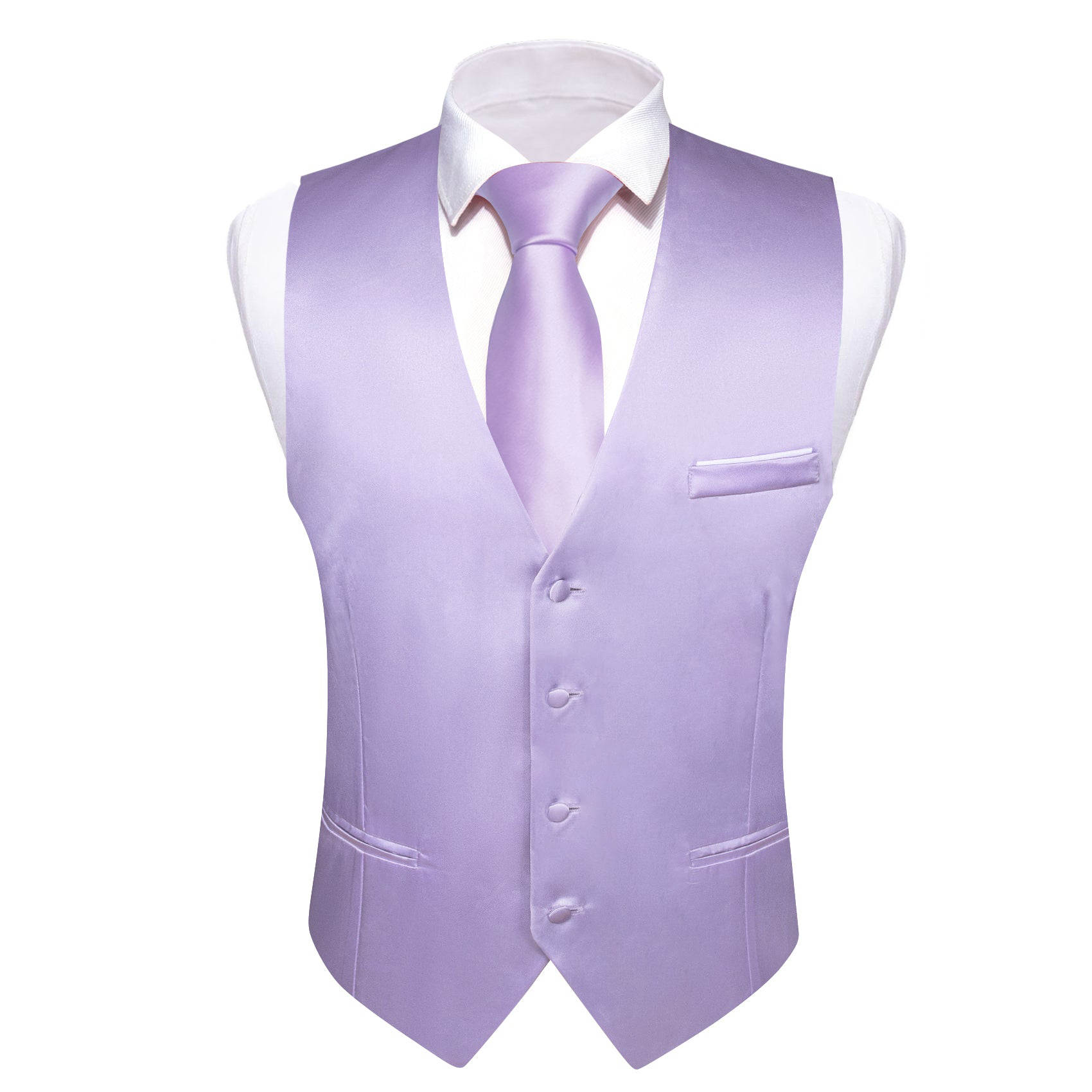 Formal Custom Made Men Vest Purple Solid Color Single Breasted Business Waistcoat Men's Clothing
