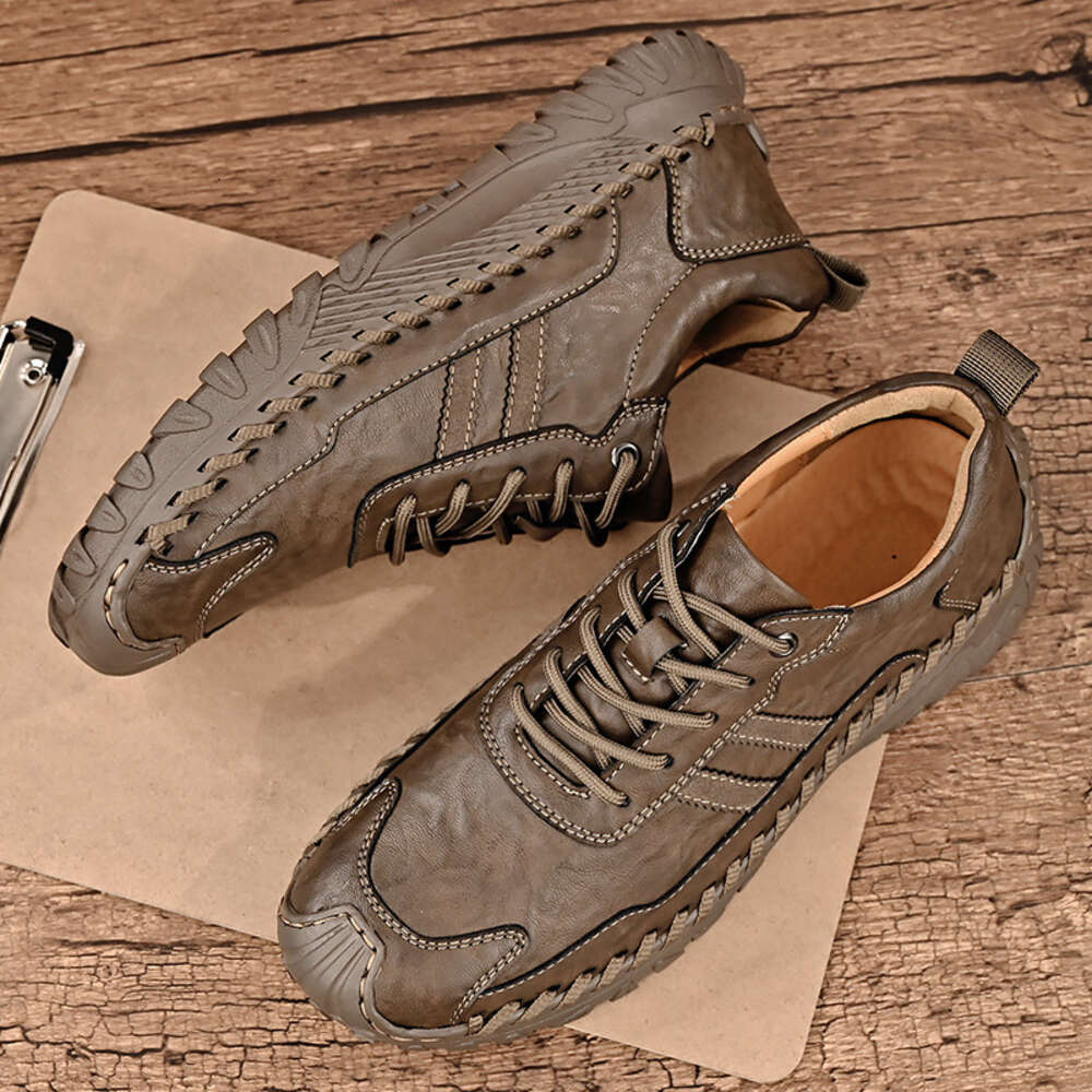 High End Italian Leather Men S Removed From The Cabinet Soft Soles Wear Resistant Outdoor Casual Oversized Dad Shoes Ddmysaturn