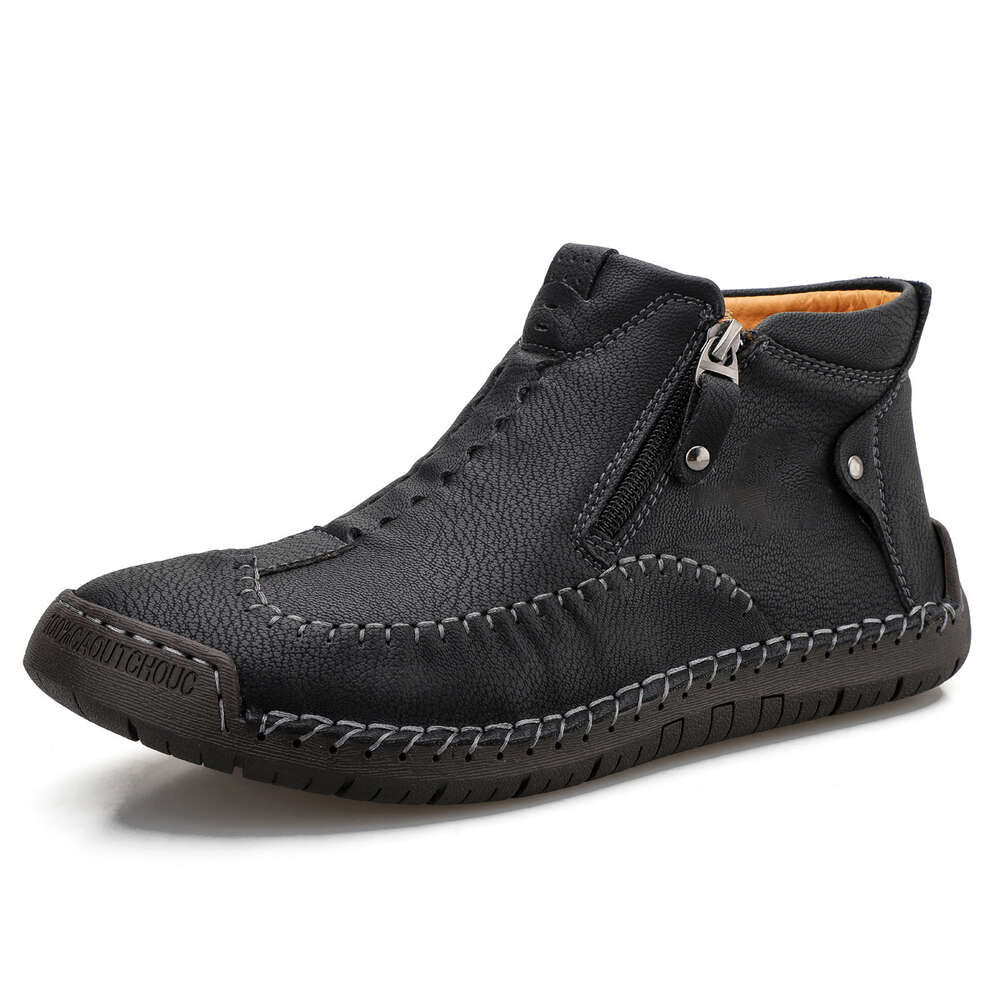 Martin Boots New High Top Leather Oversized Casual Men S Autumn Warm Lazy Shoes Ddmysaturn