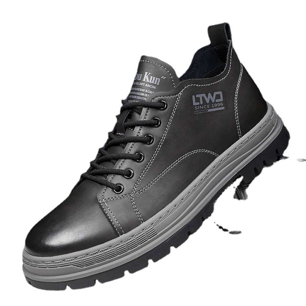Men Men S Shoes Short British Business Trend Thick Bottomed Work Clothes Fashion Ins European Casual Style Formal Attire Ddmysaturn