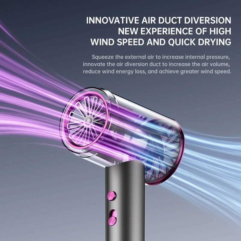 Hair Dryers 2025 high-speed hair dryer with EU/US/UK plug high-power and fast drying low noise dedicated for home hair salons z250305