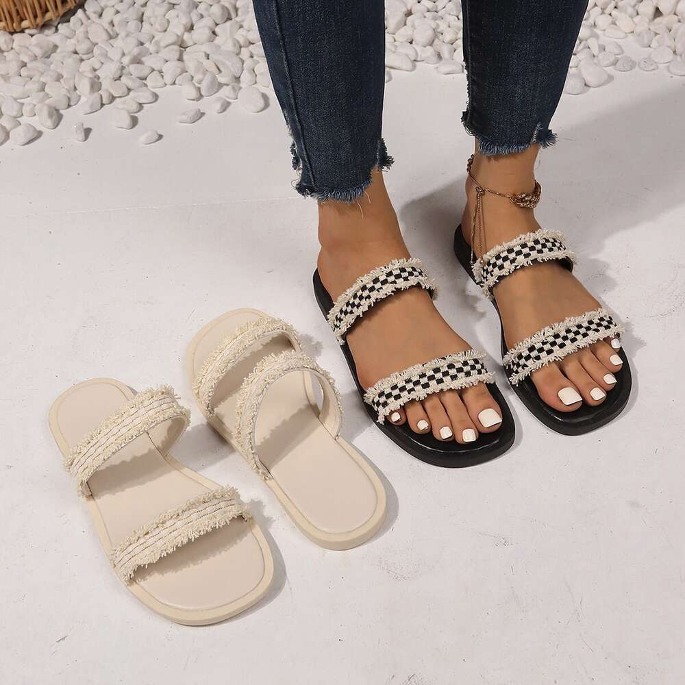 Size Summer Large New For Women Romantic Beach Gentle Small Fragrant Flat Slippers Ddmysaturn