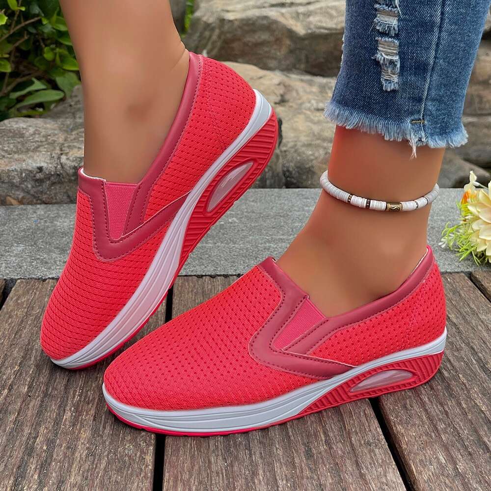 Large Summer Temu New Women S Fashion Flame Red Sports Casual Single Shoes Ddmysaturn