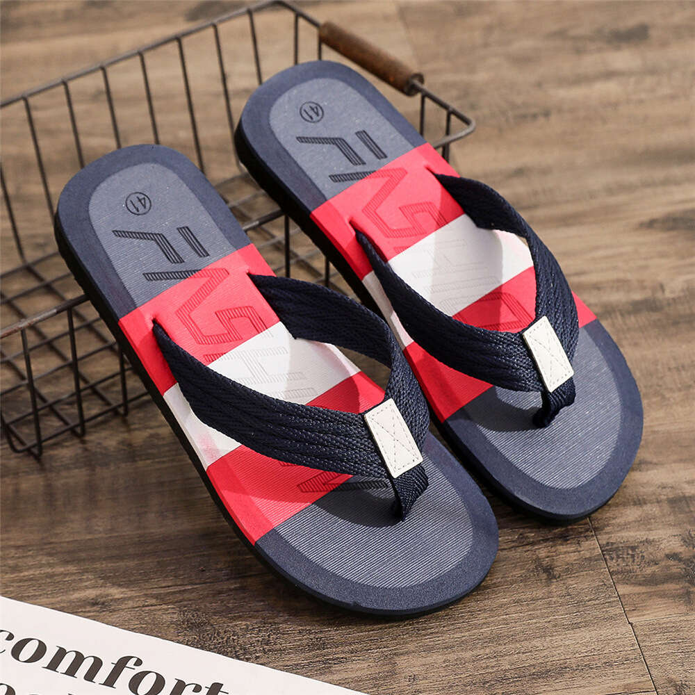 Colored New Fashion Herringbone For Men S Summer Trendy Outwear Beach Slippers Ddmysaturn