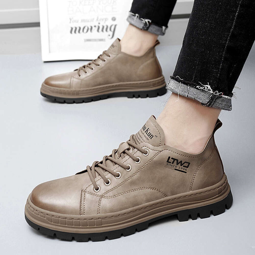 Men Men S Shoes Short British Business Trend Thick Bottomed Work Clothes Fashion Ins European Casual Style Formal Attire Ddmysaturn