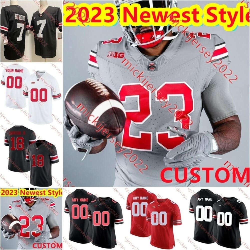 Carnell Tate Jermaine Mathews Ohio State Buckeyes FootBall Jersey Max Lomonico Zen Michalski Mitchell Melton Hero Kanu Stitched Ohio State Jerseys