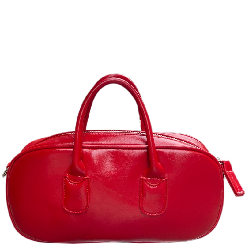 High quality niche design bag for women Korean version Instagram niche minimalist retro versatile portable pea bag for commuting one shoulder crossbod