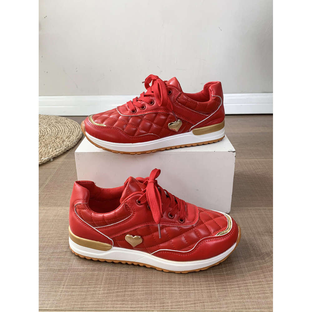 Single Large Size Shoe Women S Round Toe Flat Bottomed Glossy Patchwork Sports And Casual Shoes Sneakers Ddmysaturn