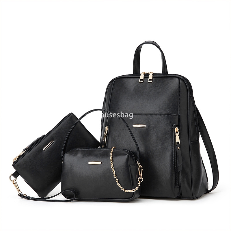 Designer Women High Quality Fashionable Minimalist Japanese and Korean Multi functional Tote Bag Large Capacity Lightweight Three Piece Set Backpack 3