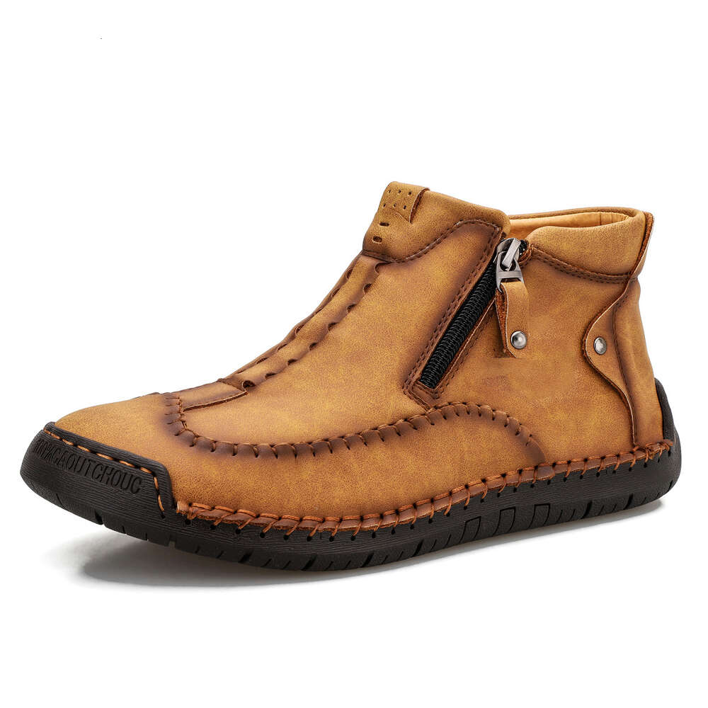 Martin Boots New High Top Leather Oversized Casual Men S Autumn Warm Lazy Shoes Ddmysaturn