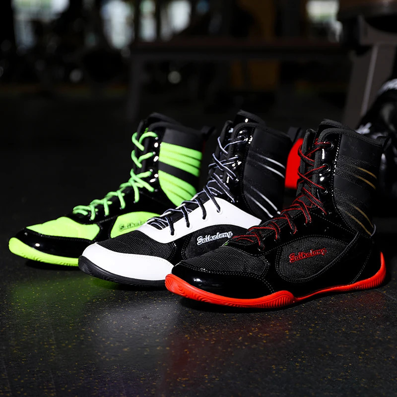 Ultralight Men Professional Women Kids Bo Sneakers Fighting Weightlifting Shoes Non-slip High Top Wrestg Training Boots 240