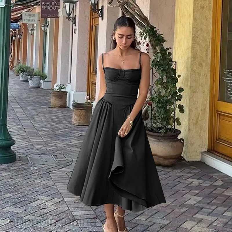 Casual Dresses Summer Elegant Weding Event Dress Sexy Casual Strapless Corset Christmas Evening Party Dresses for Women Backless Vintage Robe