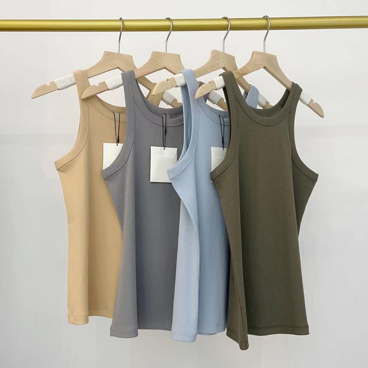 Women's Sweaters Designers Summer Vest Threaded Organic Cotton Vest Lady