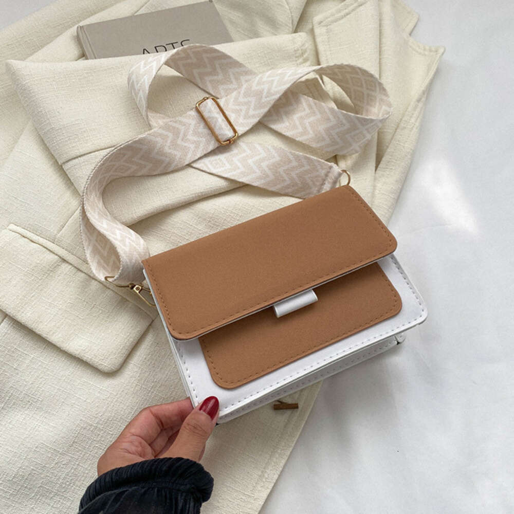 Fashion Wide Strap Crossbody Daily Used, Square Matte Pu Leather Shoulder Bags Handbags For Women ddmy d54d