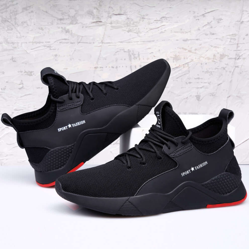 Ddmysports Summer Sports Men S Korean Version Trendy Casual Shoes Thick Soles High And Low Cut Fly Woven Breathable Running OUTDOOR