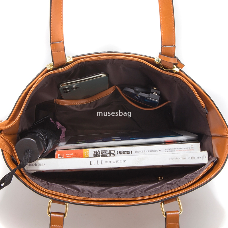 High end women's designer new fashionable mother and child bag with large capacity simple European and American style bag set of four portable cr