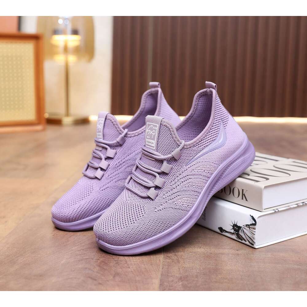 Ddmysports Polyurethane Soled Oversized Women S Sports Leisure Lazy Cloth For Lightweight Breathable And Non Slip Mother Shoes OUTDOOR
