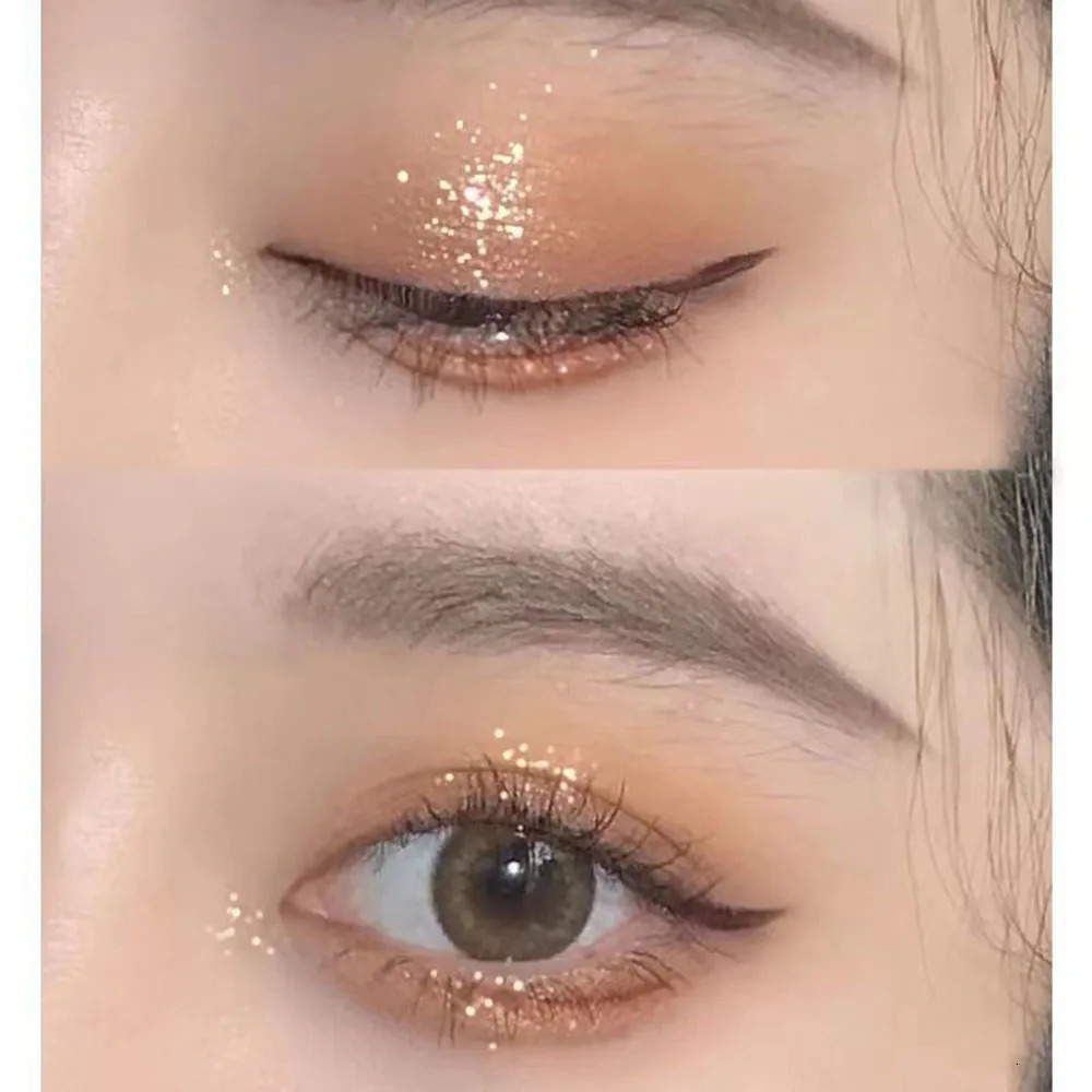 Nine-color Eyeshadow Palette Butter Orange Brown Pearly Matte Glitter Eyeshadow Shiny Eye Shadow Long-lasting Eye Make Up 240709