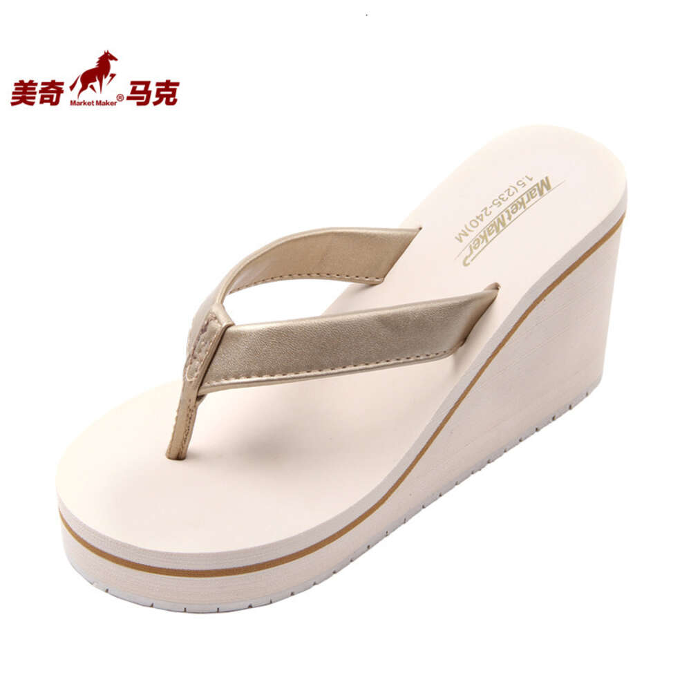 EVA Flip New Flops Fashionable Slippers Women S Summer Anti Slip High Heels Clip Feet Tourist Beach Shoes Ddmysaturn