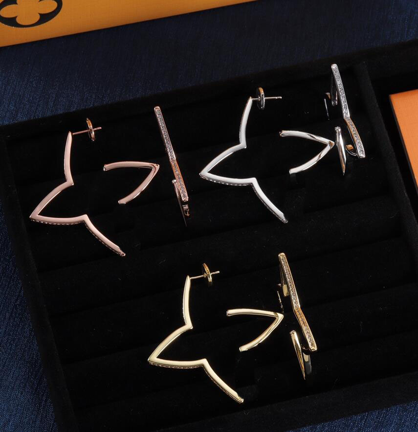 Luxury Designer Big Hoop Earrings Personality Famous Huggie Earring High Quality Brand Jewelry Party Aretes Orecchini For Women Men Lovers Gifts