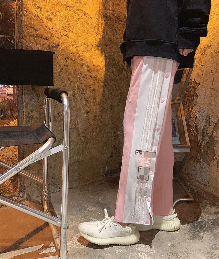 2024 Autumn New Product Men's and Women's Embroidered Logo Loose Pants Fashion Sports Side Channel Sweatpants Trousers 0769