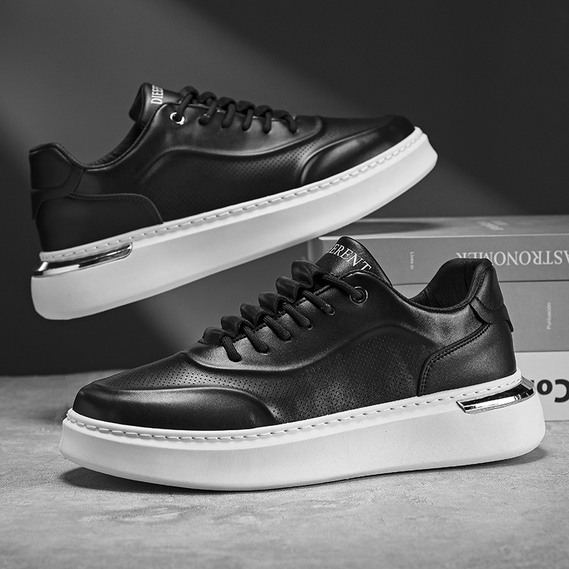 Men's spring 2024 new breathable sports and casual trend hundred with thick bottom heightening small white old dad tide shoes