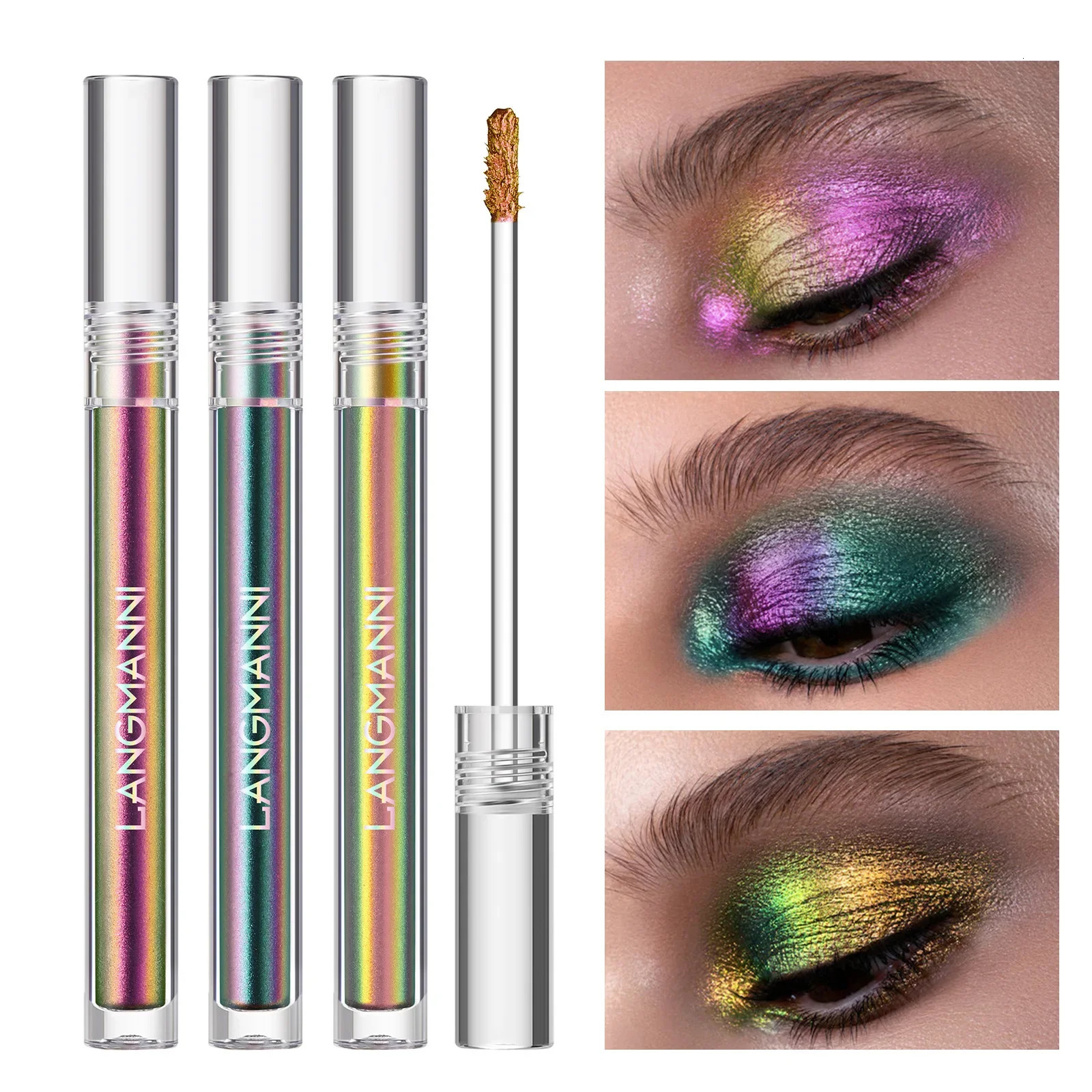 1pc Chameleon Liquid Eyeshadows Shiny Longlasting Eye Shadow Duochrome Eyeshadow Fashion High Quality Make Up Art Women Cosmetic 240620