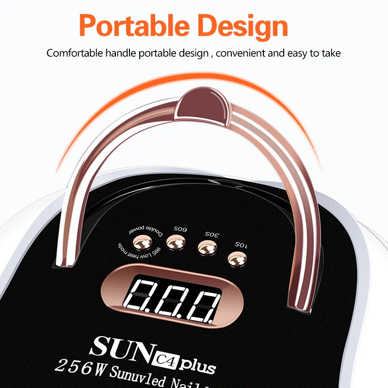 57LEDs UV LED Nail Lamp Gel Nail Light for Curing Gel Nail Polish UV Dryer with 4 Timers Professional for Nail Art Home Salon 240620