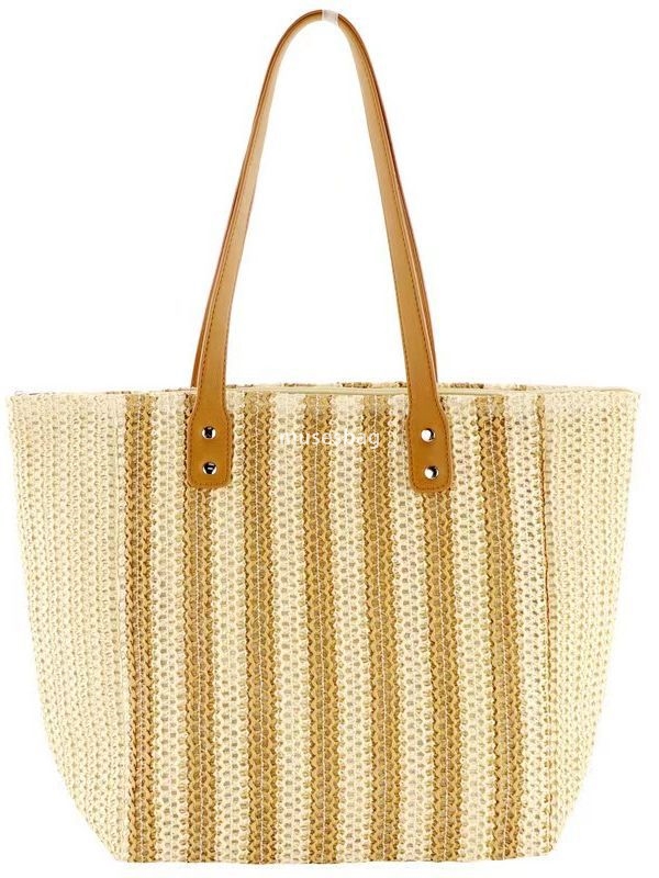 Designer Beach bag Women's High Quality Classic Multi functional Striped handbag Grass Woven Bag Fashionable Japanese and Korean One Shoulder Cas