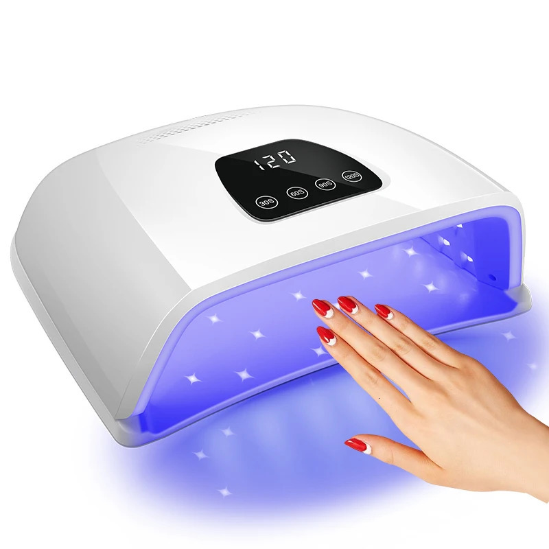 72LEDS UV LED Nail Lamp for Acrylic Nail Gel Drying With Motion Sensing Professional Powerful Manicure Machine Nail Art Salon 240620