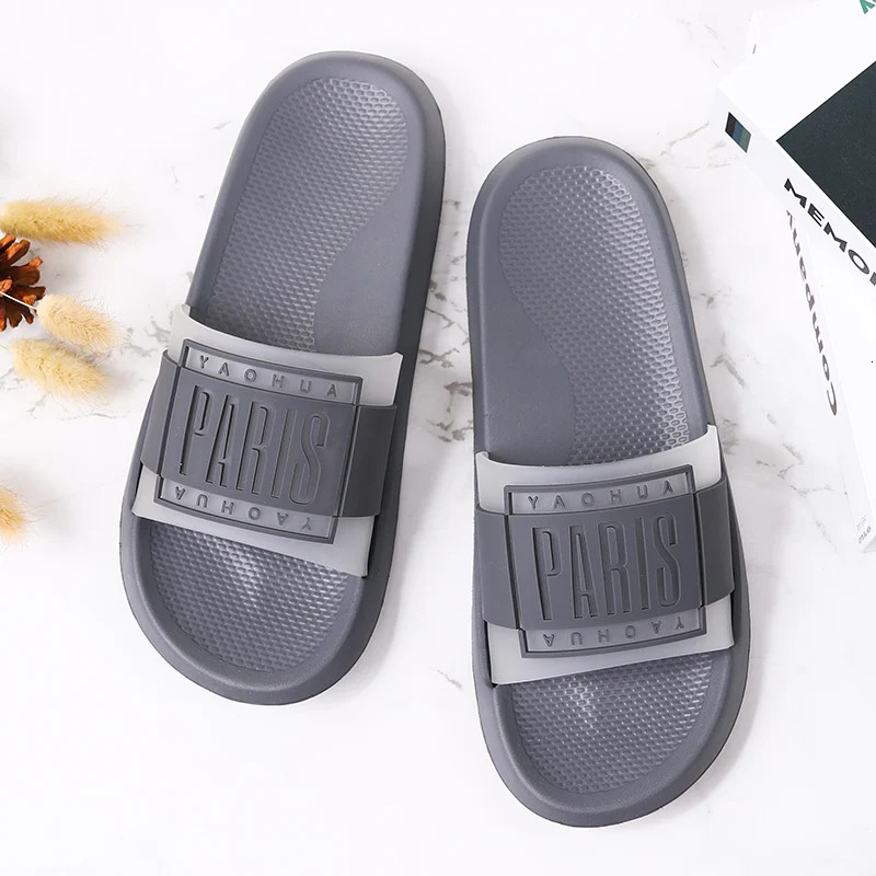 Summer Men Slippers Indoor Home Slides Bathroom Slippers Massage Loafers Men Outdoor Clogs Garden Shoes Beach Sandals Flip Flops 240620