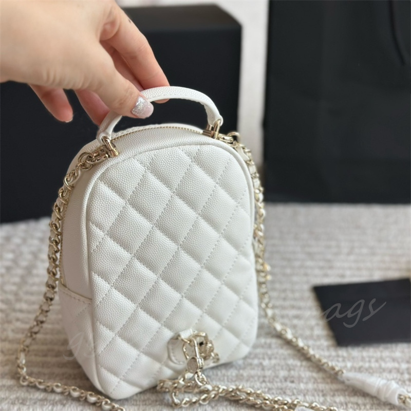 Woman Mini Diamond Backpack designer back pack chain bag luxury backpacks fashion school bags Leather NEW