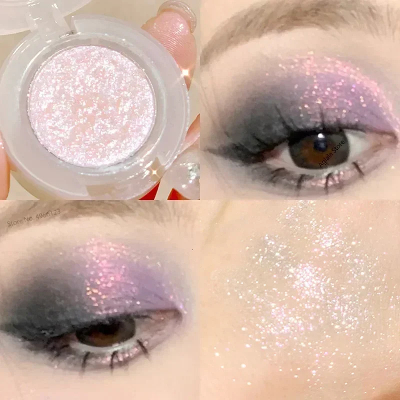 Monochrome Glitter Eyeshadow Pearlescent Highlighter Powder Makeup Diamond Eye Shadow Palette Bright Shiny Eye Makeup Cosmetics 240620