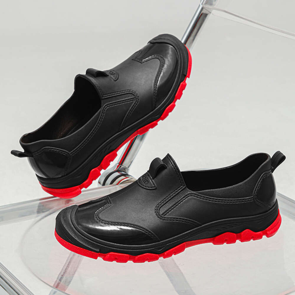 Spring Low Barrel Rainshoes Cover Chef 2024 New Men's Wide Edition Dad Rain Sky Water Shoes