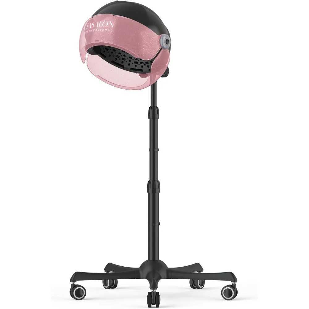 Curling Irons Ionic Hooded Hair Dryer 1875W Professional Adjustable Standing Bonnet with 3 Temperature Settings Sit Under Hair DryerL4619